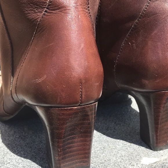🚨B2G1 ANNE KLEIN Brown Heeled Boots - Picture 8 of 12